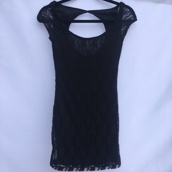 Streetwear Society Dress Womens Small Little Black Lace Sleeveless Scoop Neck - Picture 6 of 13